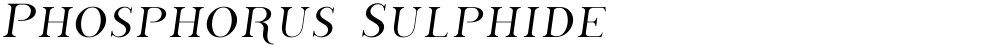 Phosphorus Sulphide