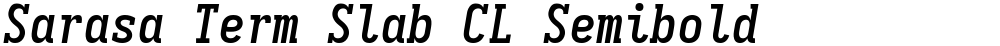 Sarasa Term Slab CL Semibold