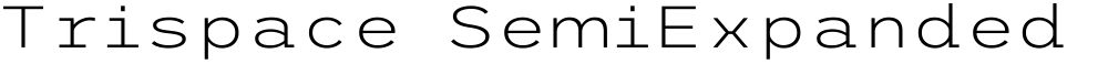 Trispace SemiExpanded ExtraLight