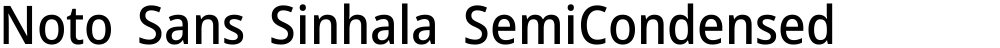 Noto Sans Sinhala SemiCondensed Medium