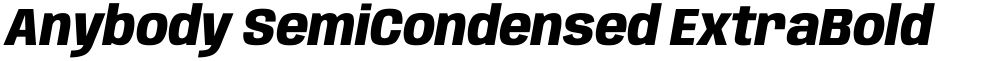 Anybody SemiCondensed ExtraBold