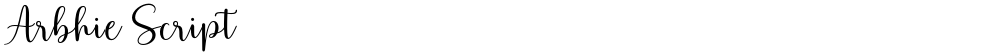 Arbhie Script