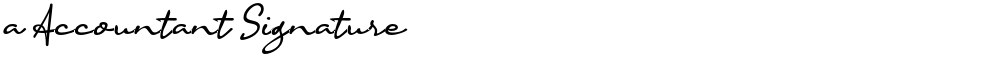 a Accountant Signature