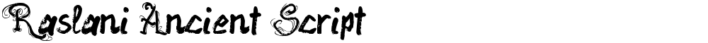 Raslani Ancient Script